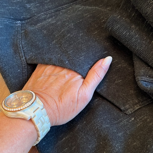 Calvin Klein Performance Hooded Sweatshirt Size XL Black & Heathered Grey - Picture 8 of 10